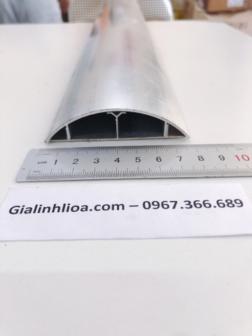 Ghen Bán Nguyệt Nhôm D80x20