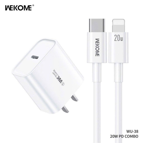 Bộ sạc Wekome WU-38 20w typeC-lighting