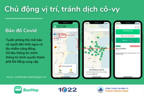 BusMap tích hợp bản đồ chống COVID