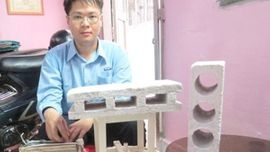Gạch không nung từ giấy