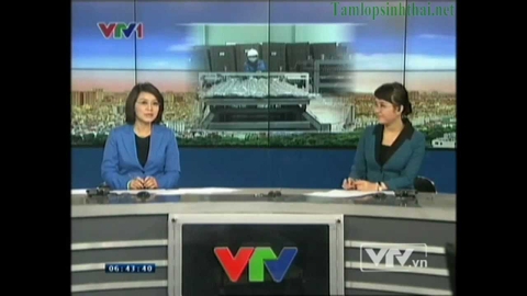 Tấm lợp sinh thái Đồng Tiến trên chương trình VTV1 chào buổi sáng Tấm lợp sinh thái Đồng Tiến trên chương trình VTV1 chào buổi sáng