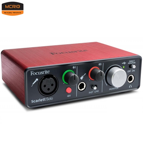 Sound card thu âm Focusrite Scarlett solo