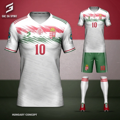 Quần áo bóng đá thiết kế Hungary Euro 2021