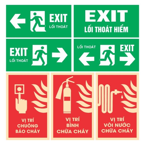 Biển PCCC: Tác Động Của Decal Dạ Quang Nâng Cao An Toàn Cháy Nổ