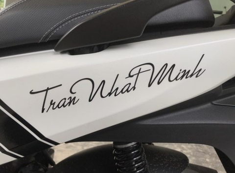 Chú ý khi đặt in tem chữ dán xe máy theo yêu cầu