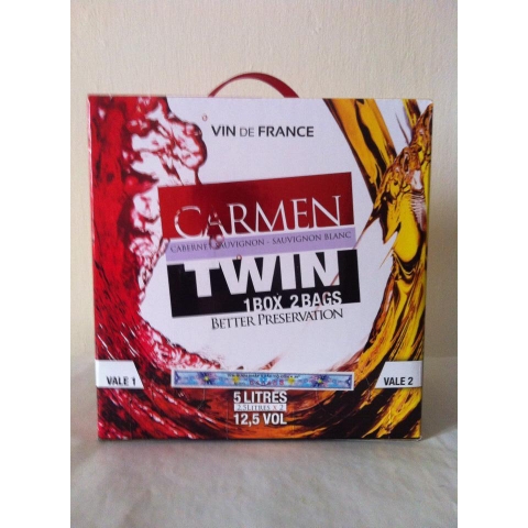 Rượu Vang Pháp CARMEN TWIN RED-WHITE 5L
