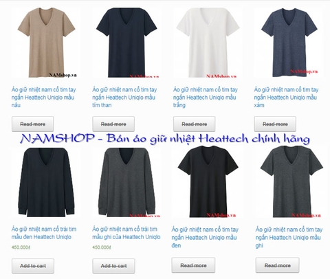 Bộ sưu tập Áo giữ nhiệt cho nam hiệu Heattech Uniqlo Nhật Bản Bộ sưu tập Áo giữ nhiệt cho nam hiệu Heattech Uniqlo Nhật Bản