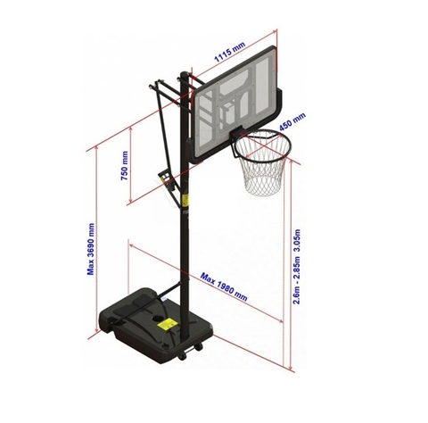 Trụ Bóng Rổ Vifa Sport 801818