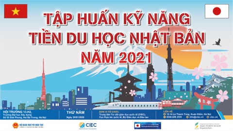 Thông báo Khóa tập huấn Kỹ năng tiền du học Nhật Bản ngày 28/01/2021