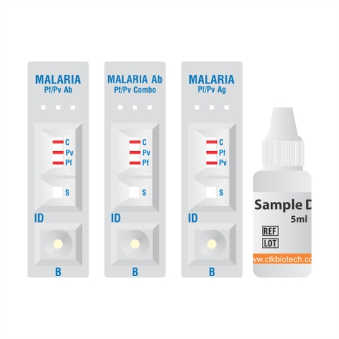 Test thử Onsite Malaria Pf/Pv Ag Rapid Test (Cassette)