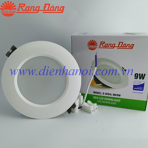 Đèn LED âm trần 9W D110 đế nhôm đúc Rạng Đông