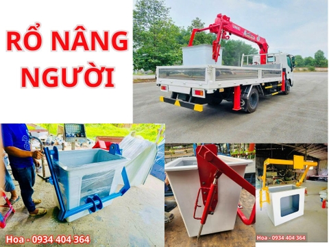 GIÁ RỔ NÂNG NGƯỜI? – Giải đáp tất cả các thắc mắc về Rổ Nâng Người Gắn Xe Cẩu Làm Việc Trên Cao – Giá Rổ Nâng Người Composite