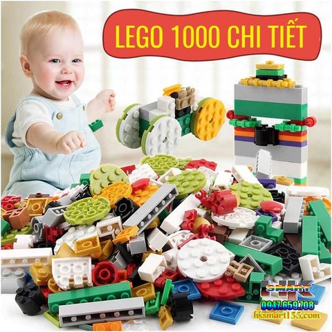 BỘ XẾP HÌNH LEGO 1000 CHI TIẾT CHO BÉ