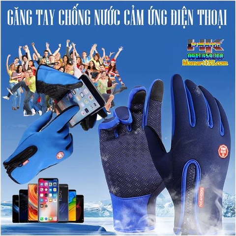 GĂNG TAY CHỐNG NƯỚC CÓ CẢM ỨNG ĐIỆN THOẠI