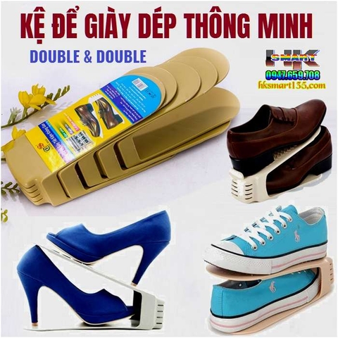 COMBO 5 KỆ ĐỂ GIÀY DÉP THÔNG MINH DOUBLE & DOUBLE