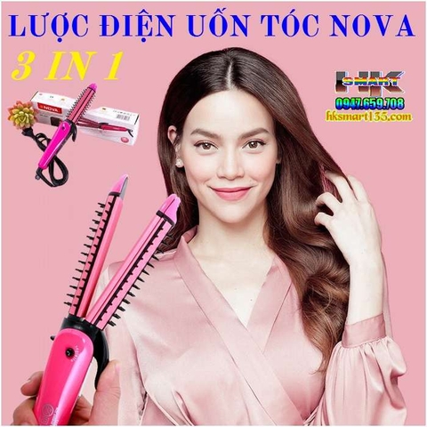 LƯỢC ĐIỆN UỐN TÓC NOVA 3 IN 1