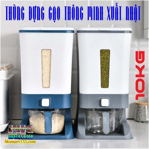 THÙNG ĐỰNG GẠO THÔNG MINH XUẤT NHẬT LOẠI 10KG- HÀNG CỒNG KỀNH ĐẶT CỌC TRƯỚC 100K