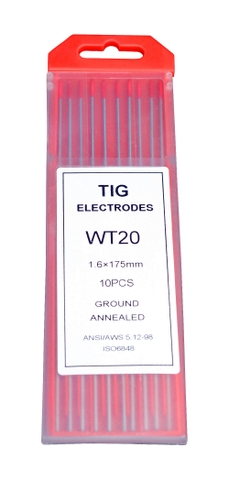 Que volfram đỏ WT20 1.6mmx175mm