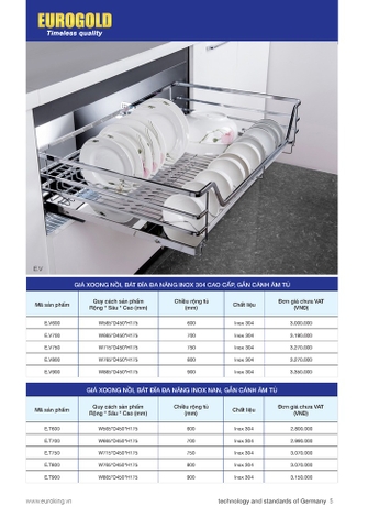 giá xong nồi bát đĩa inox 304