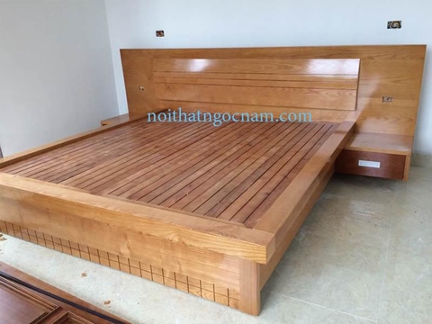 Giường ngủ gỗ tự nhiên