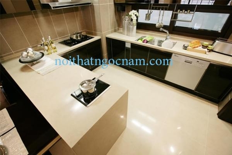 Mặt đá tủ bếp nhân tạo Solid Surface