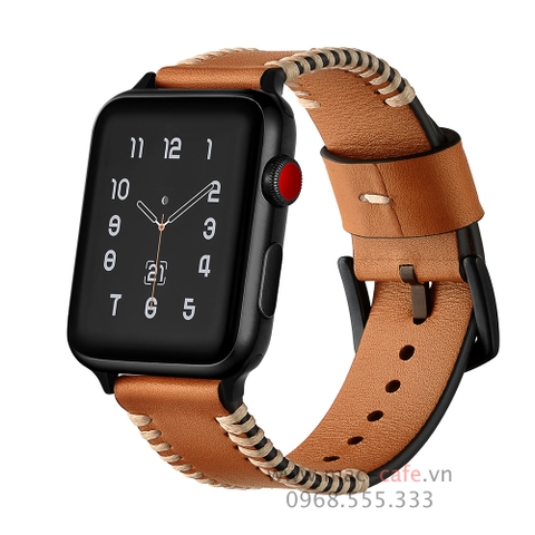 Dây da thật cho Apple Watch (chỉ trắng)