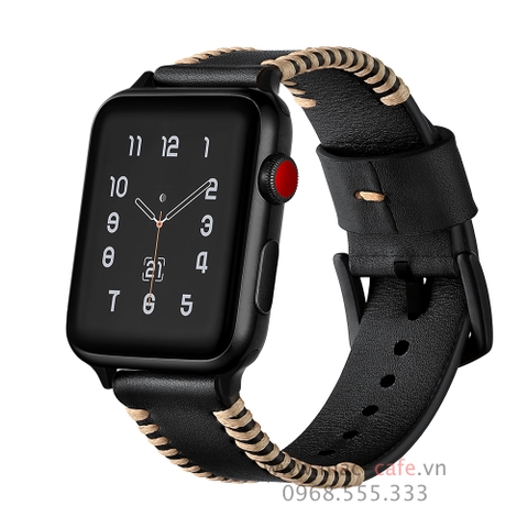 Dây da thật cho Apple Watch (chỉ trắng)