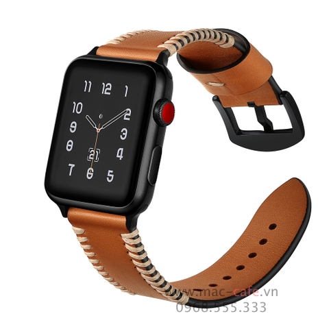 Dây da thật cho Apple Watch (chỉ trắng)