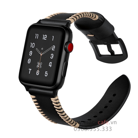 Dây da thật cho Apple Watch (chỉ trắng)