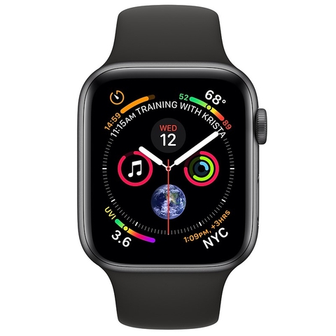 Apple Watch 5 44mm (GPS) Viền Nhôm Xám - Dây Đen