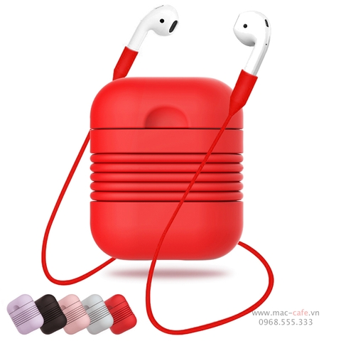 Case Silicon Airpods iSmile - Kèm dây đeo