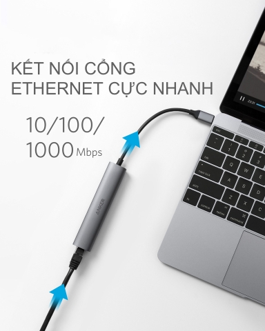 Hub chuyển ANKER Type-C 5in1 HDMI 4K