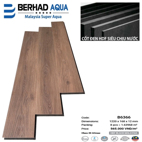 Sàn Gỗ Berhad Aqua B6366