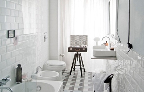 Phòng tắm Vintage với những chi tiết nội thất độc đáo