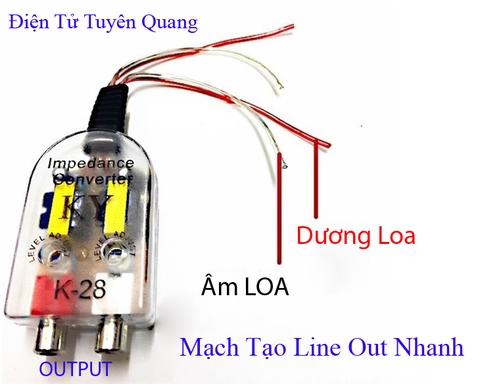 Mạch Tạo Line Out Nhanh Cho Loa Kéo - Loa Vi Tính - Sub Điện Ô Tô