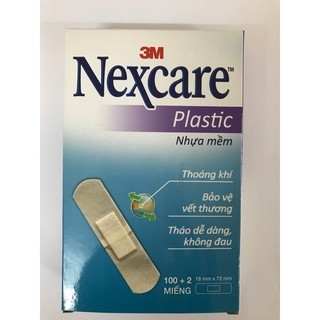 HỘP 102 miếng Băng cá nhân 3M Nexcare Plastic