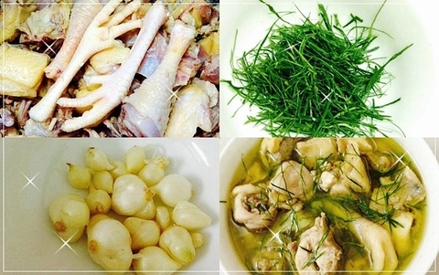 Gà đông tảo nấu xáo đậm đà hương vị miền Trung