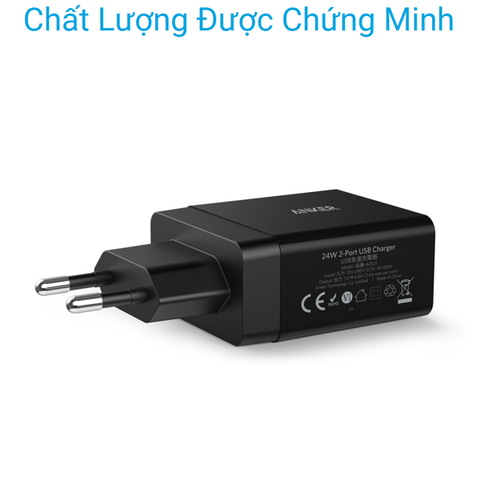 Sạc Anker 2 Cổng, 24W PowerPort 2 - A2021