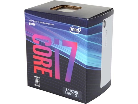 CPU Intel Core i7 8700 3.2Ghz Turbo Up to 4.6Ghz / 12MB / 6 Cores, 12 Threads / Socket 1151 v2 (Coffee Lake )