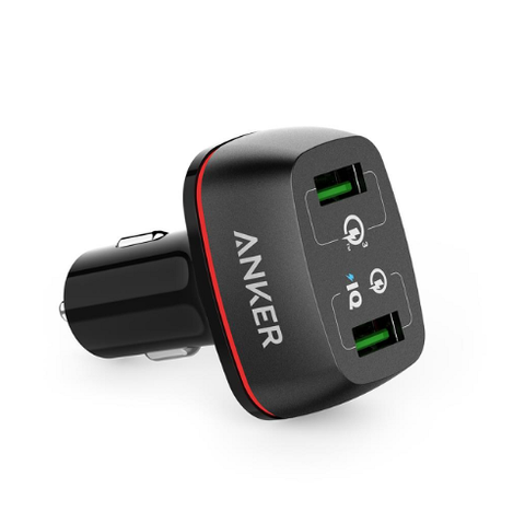 Sạc ô tô Anker 2 cổng, 42w, Quick Charge 3.0 - [PowerDrive+ 2, 42w, QC 3.0] - A2224