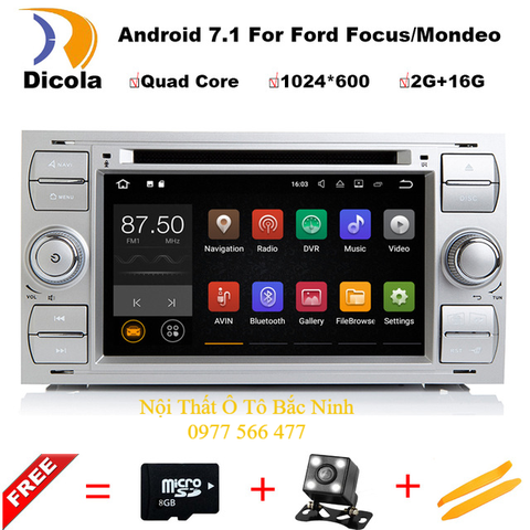 Đầu DVD Androi Android-7.1 cho Ford Focus/Mondeo