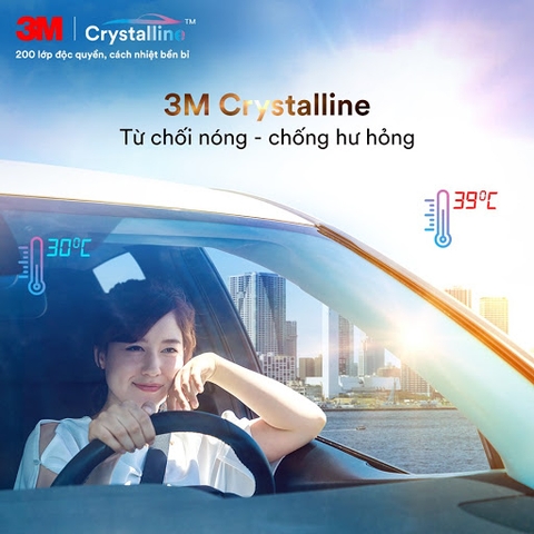 Phim Cách Nhiệt Ô Tô 3M Dòng Crystalline