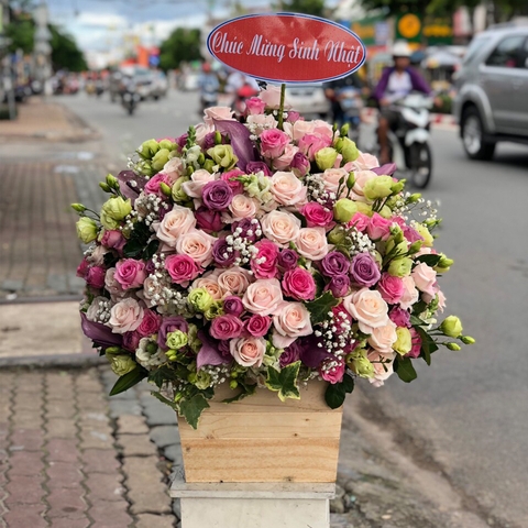 Giỏ hoa tươi đẹp LOVE-G120