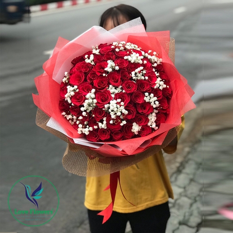 Bó hoa hồng nhung đẹp