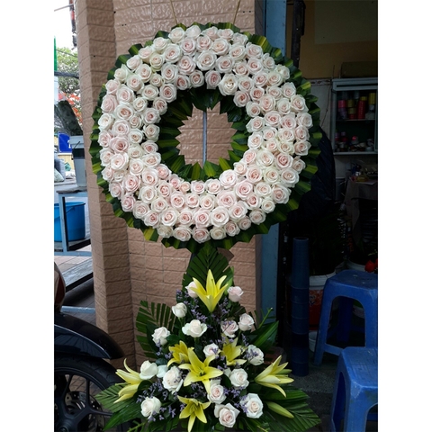 Kệ hoa tươi chia buồn LOVE-CB156