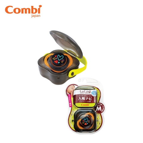 Ty ngậm chống hằn size M màu cam kèm hộp Combi