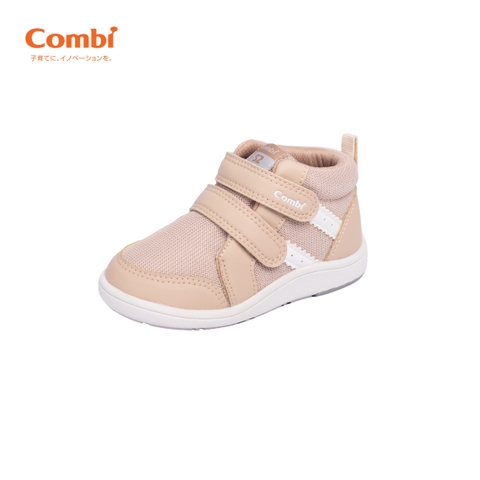 Giày cao cổ Combi S-Go đế định hình chống bàn chân bẹt 24AW03 màu kaki