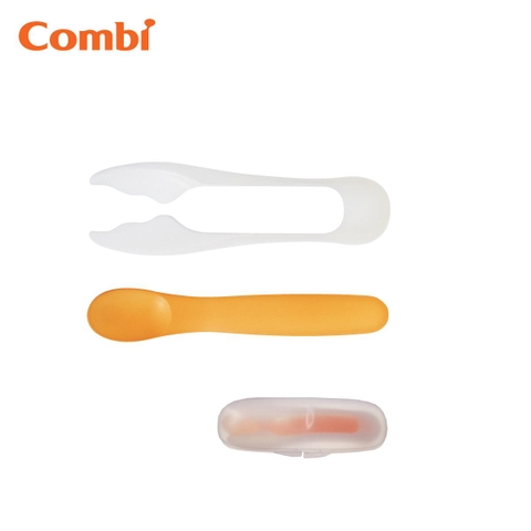 Bộ nĩa và kéo cắt mì màu cam