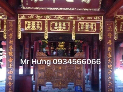 Nội thất không gian thờ từ đường