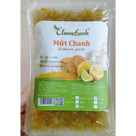 Mứt chanh thái sợi ClassyFood (500g)